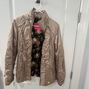 Betsey Johnson Gold Quilted Jacket